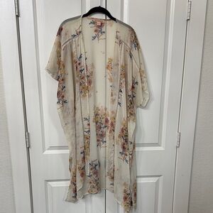 Band of Gypsies Cream Floral Kimono